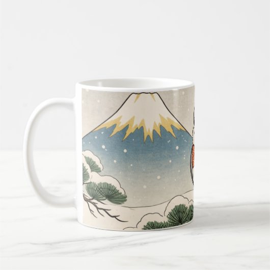     Canada Wildlife Mug – Canada Jay Nature Illust コーヒーマグカップ (左)