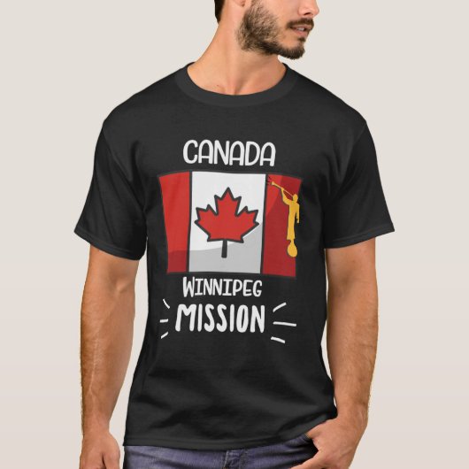Canada Winnipeg Mormon LDS Mission Missionary Tシャツ (正面)