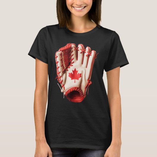 Canada Women Men Baseball Tシャツ (正面)
