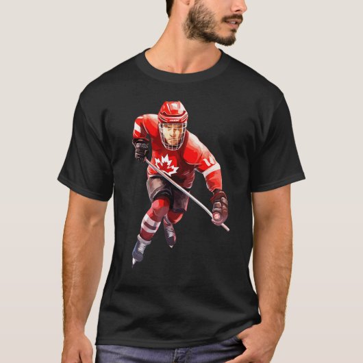 Canada Women Men Hockey Tシャツ (正面)