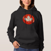 Canada Women Men Vintage Flag パーカ (正面)
