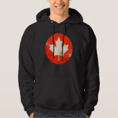 Canada Women Men Vintage Flag パーカ (正面)