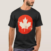 Canada Women Men Vintage Flag Tシャツ (正面)