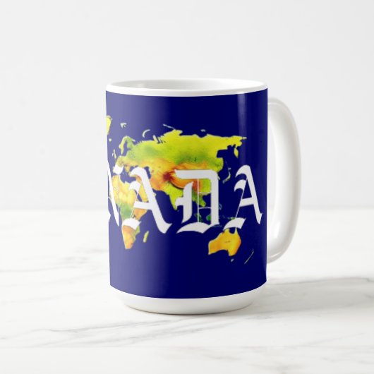 CANADA WORLD MAP コーヒーマグカップ (正面右)