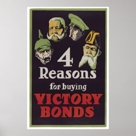 Canada WWI Propaganda Poster Victory Bonds ポスター