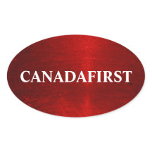 CANADAFIRSTオーバルステッカー