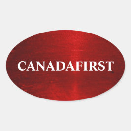 CANADAFIRSTオーバルステッカー 楕円形シール