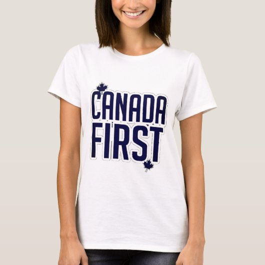CANADAFIRST NAVY BLUE Tシャツ (正面)