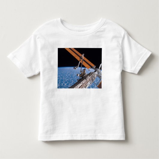 Canadarm2とアレ太陽のイパネルの翼 トドラーTシャツ (正面)