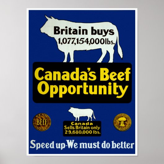 Canada's Beef Opportunity ポスター (正面)
