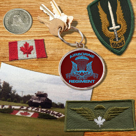 Canadian Airborne Regiment Button Keychain キーホルダー