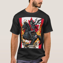 Canadian Apocalyptic Skeleton Knight Tシャツ