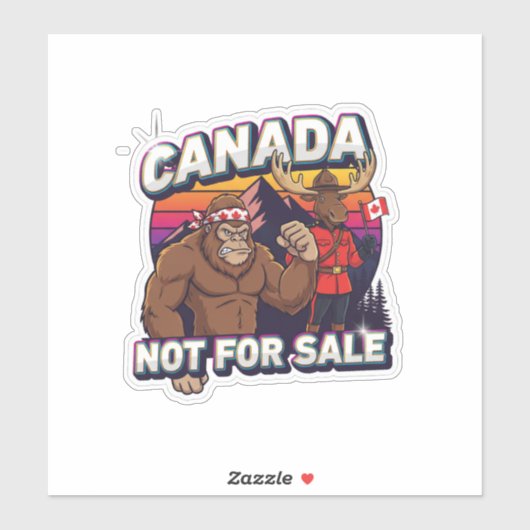 Canadian Bigfoot-Not For Sale シール (シート)