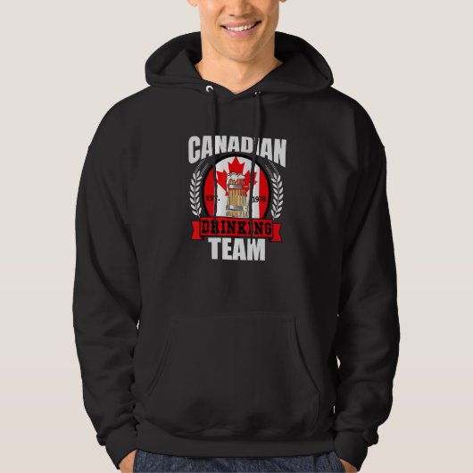 Canadian Drinking Team   Canada Flag Beer Party   パーカ (正面)