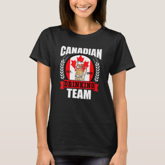 Canadian Drinking Team   Canada Flag Beer Party   Tシャツ