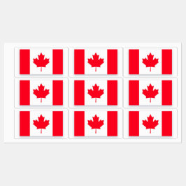 Canadian flag. CANADA.  ラベル