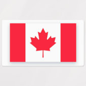 Canadian flag. CANADA.  ラベル (デザイン2)