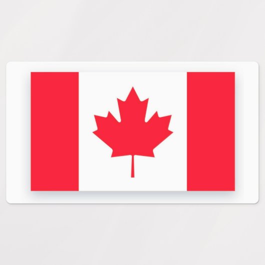 Canadian flag. CANADA.  ラベル (デザイン1)