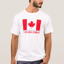 Canadian flag. CANADA FIRST. Conservative Canada. Tシャツ