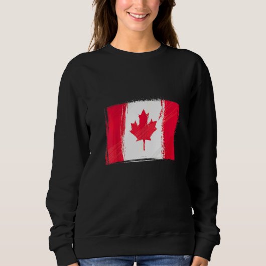 Canadian Flag Canada Flag  Canada スウェットシャツ (正面)