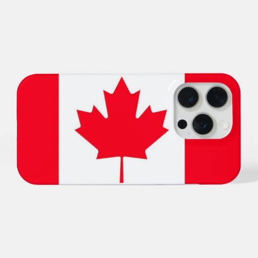 Canadian flag. CANADA. iPhoneケース (裏面横)