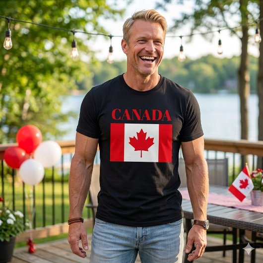 Canadian flag. CANADA. T-Shirt Tシャツ