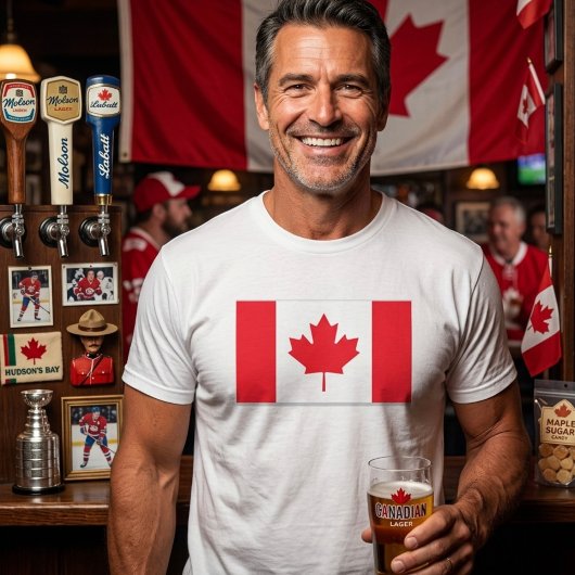 Canadian flag. CANADA. T-Shirt Tシャツ