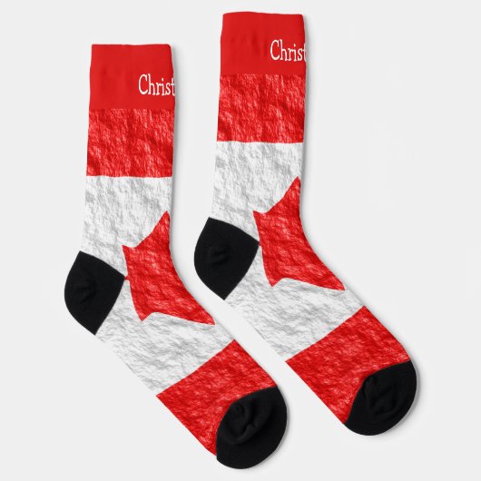 Canadian Flag Design ソックス (右)