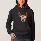 Canadian Flag Ibizan Hound Dog Canada Pocket パーカ (正面)