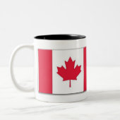 Canadian Flag Mug with the Anthem Title ツートーンマグカップ (左)