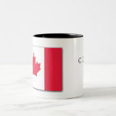 Canadian Flag Mug with the Anthem Title ツートーンマグカップ (中央)