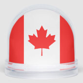 Canadian flag snow globe with your custom photo (正面)