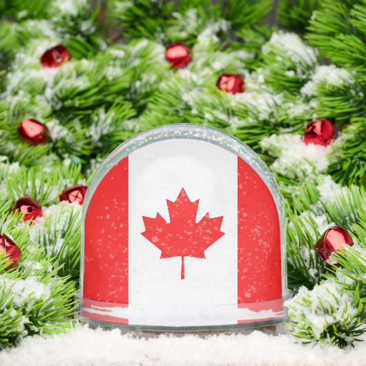 Canadian flag snow globe with your custom photo (クリスマス)