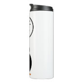 Canadian Flag Talking Ms. Penguin Personalize Text タンブラー (回転右)