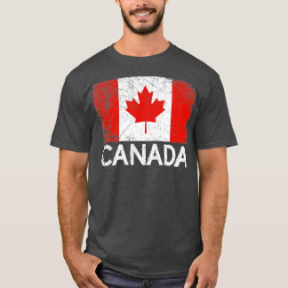 Canadian Flag  Vintage Made In Canada Gift  Tシャツ