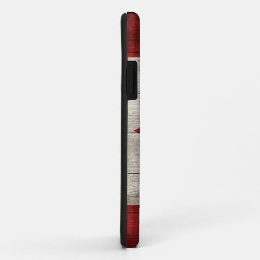 Canadian flag with customizable wooden background Case-Mate iPhoneケース (裏面/右)