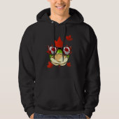 Canadian Frog Maple Tree Leaf Canada Flag Animal F パーカ (正面)