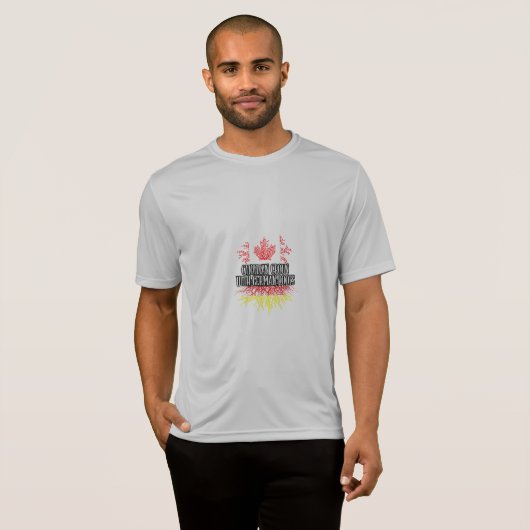 canadian ground with german roots tシャツ (正面フル)