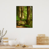 Canadian Landscape West Coast Forest Art Print ポスター (キッチン)