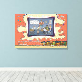 Canadian Logger | Bar Humor 24x16 キャンバスプリント (インサイチュ (ウッドフロア))