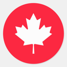 Canadian maple leaf. CANADA. Classic Round Sticker ラウンドシール