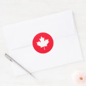 Canadian maple leaf. CANADA. Classic Round Sticker ラウンドシール (封筒)