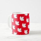 Canadian maple leaf. CANADA. Patriotic.   コーヒーマグカップ (正面左)
