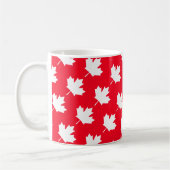 Canadian maple leaf. CANADA. Patriotic.   コーヒーマグカップ (左)