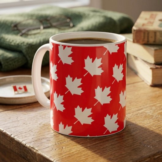 Canadian maple leaf. CANADA. Patriotic.   コーヒーマグカップ