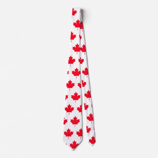 Canadian maple leaf. CANADA. Patriotic. ネクタイ (正面)