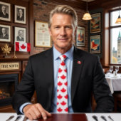 Canadian maple leaf. CANADA. Patriotic. ネクタイ