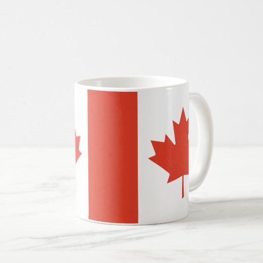 Canadian Maple Leaf Map コーヒーマグカップ (正面右)