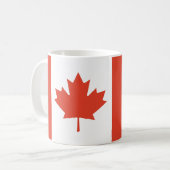Canadian Maple Leaf Map コーヒーマグカップ (正面左)