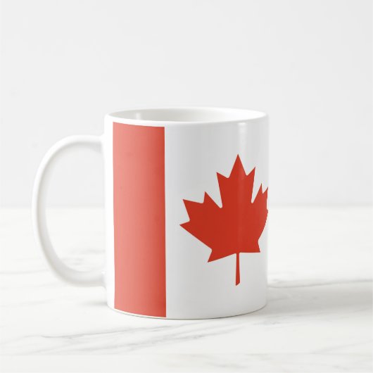 Canadian Maple Leaf Map コーヒーマグカップ (左)